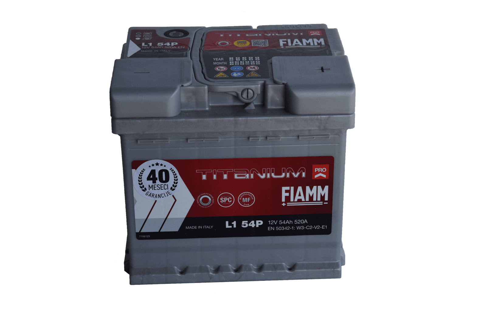 FIAMM TITANIUM PRO Akumulator 54Ah 520A/En