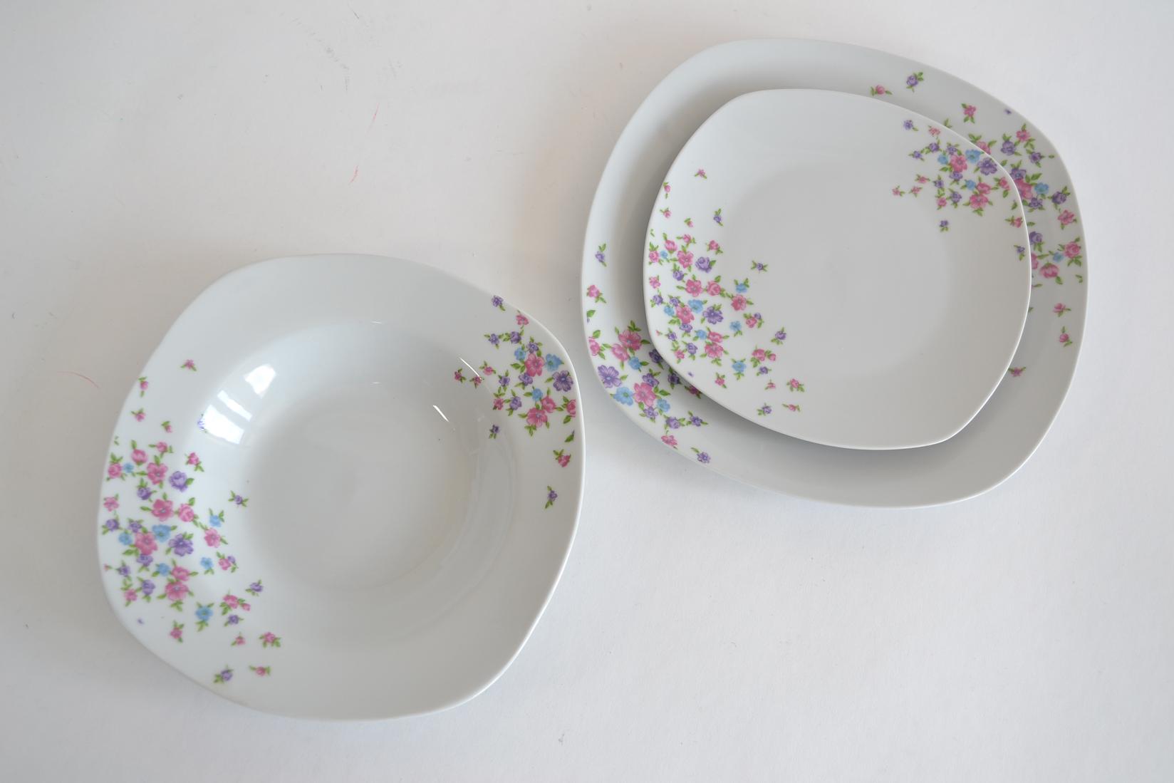 SIGMA Porcelan servis 18/1 Cvet, Beli