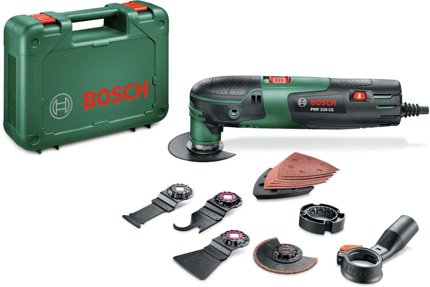 Bosch PMF 220 CE Višenamenski alat-renovator, 220W + set alata, Plastični kofer, 0603102001