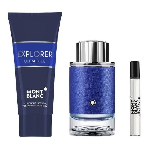 Mont Blanc Set za muškarce, EDP, 100 ml + Mini, 7.5 ml + Kupka Explorer Ultra Blue, 100 ml