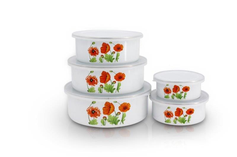 ROSBERG Set posuda R51212B5 5/1 beli