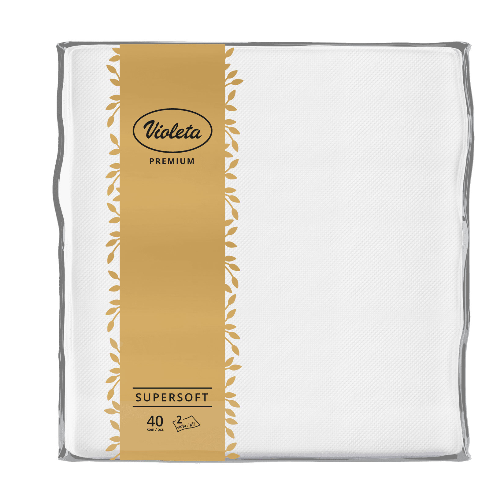Violeta Salvete Premium Supersoft, 38x38, 40/1, Bele