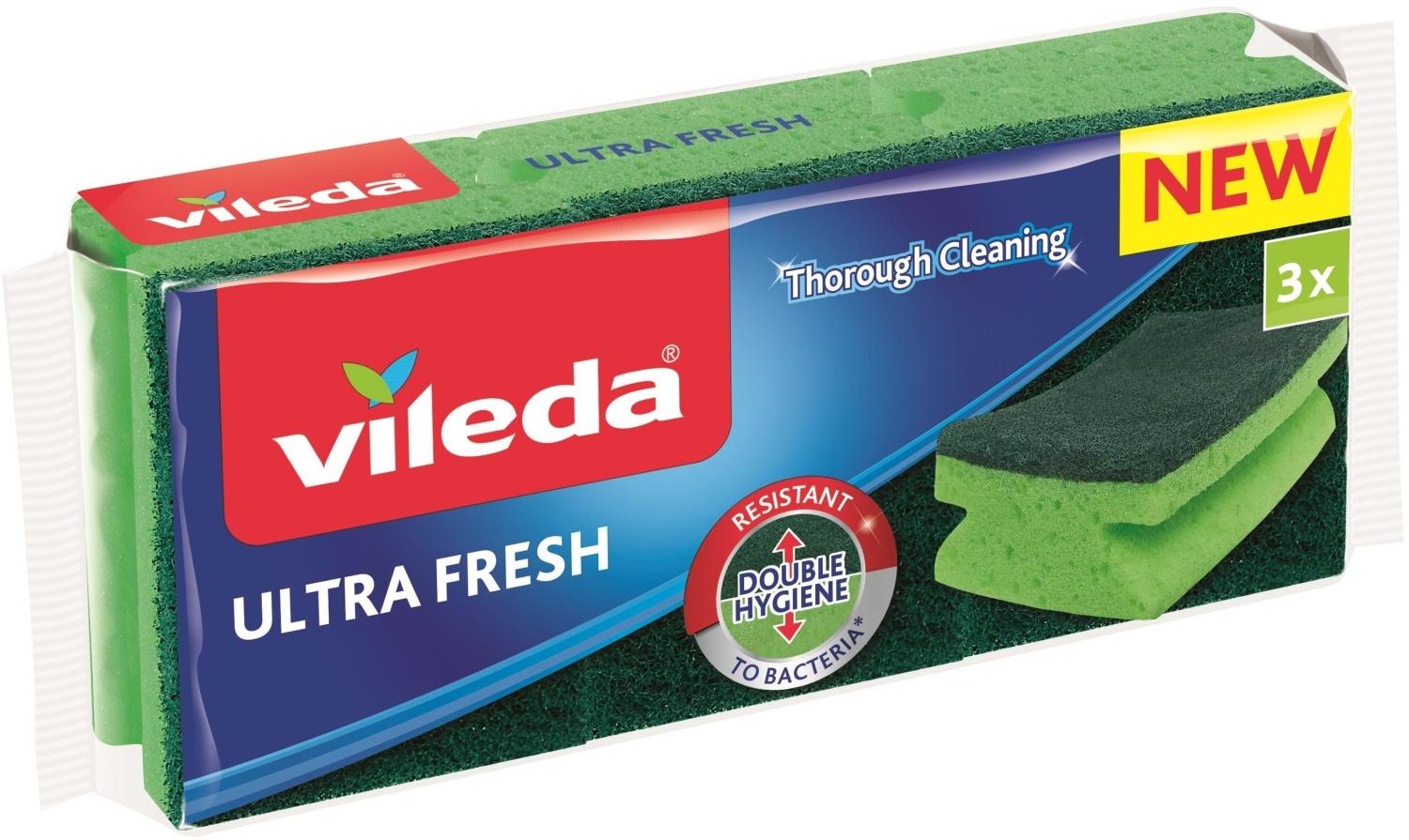VILEDA Sunđer antibakterijski Ultra Fresh, 3 komada