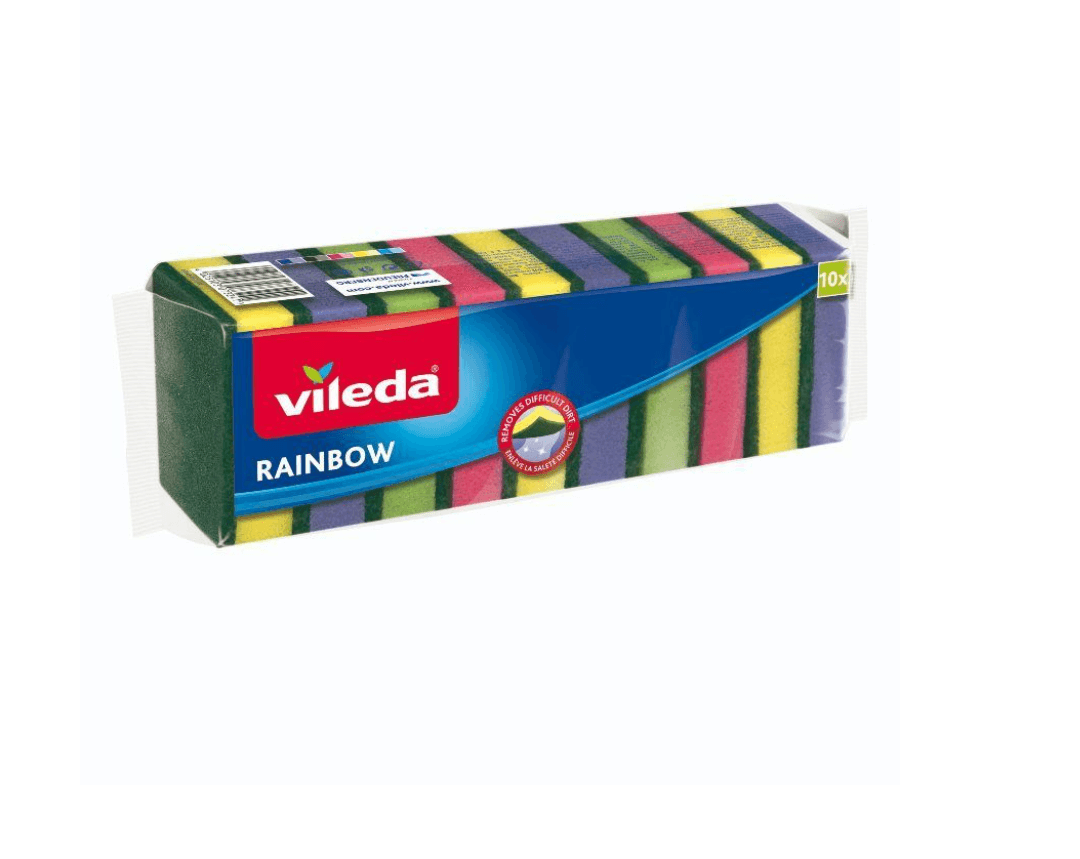 VILEDA Glitzi Rainbow Sunđer abraziv, 10 komada