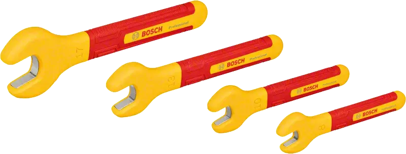 Bosch 4-delni set VDE Viljuškastih električarskih ključeva, 1600A02NE8