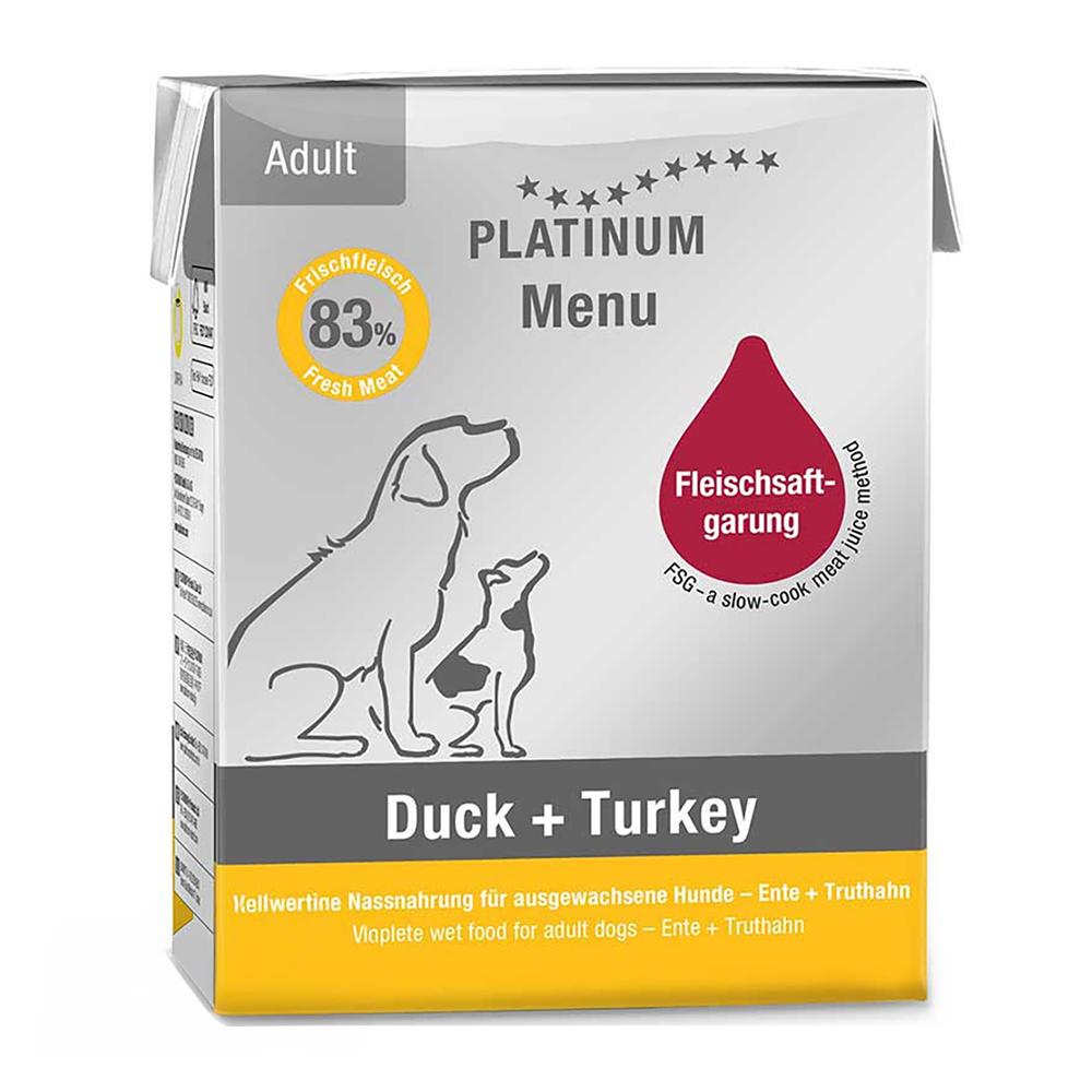 Platinum Menu Vlažna hrana za odrasle pse, Sa pačetinom i ćuretinom, 90 g