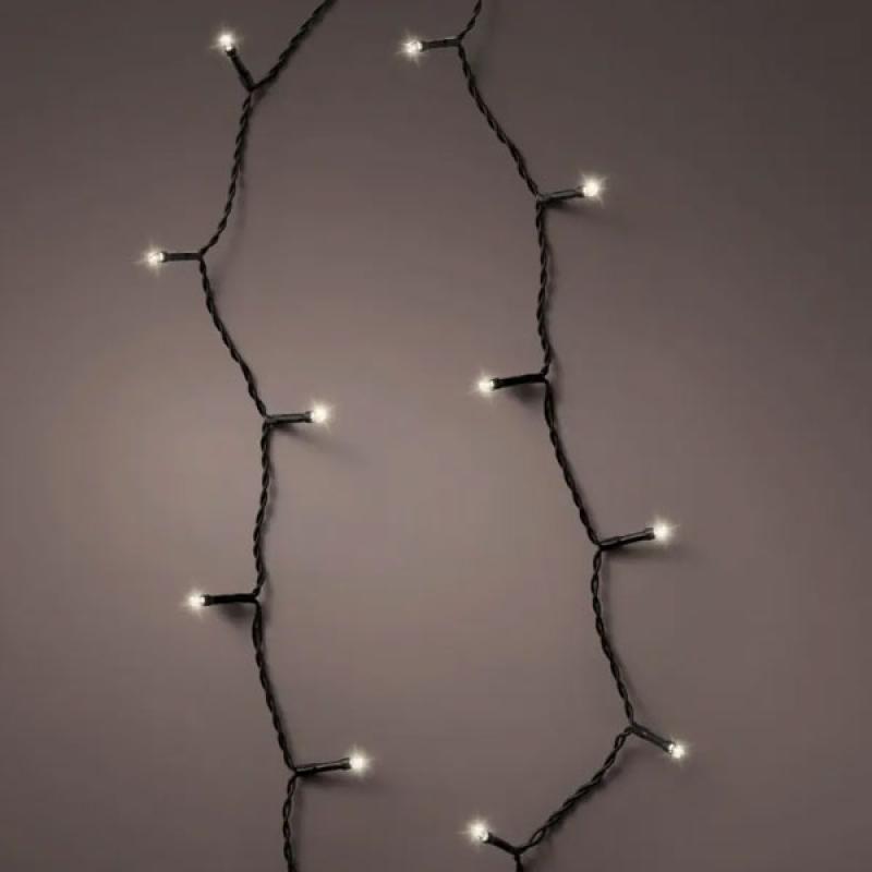 Led novogodišnje lampice baterija 8 funkcija topla bela L710cm Lumineo, 497141