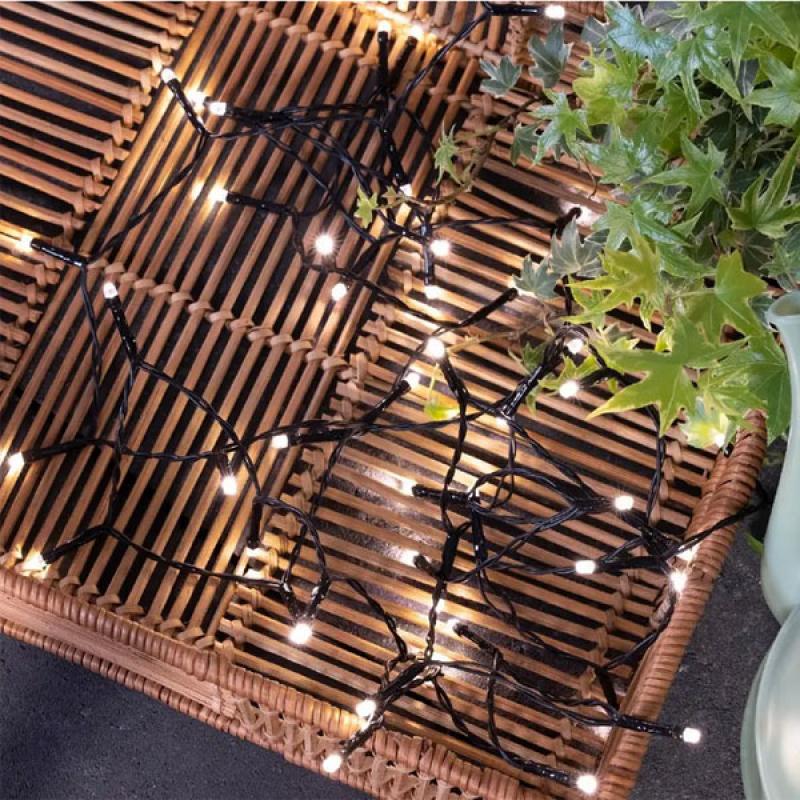 Led novogodišnje lampice 8 funkcija topla bela L1790cm Lumineo, 497251