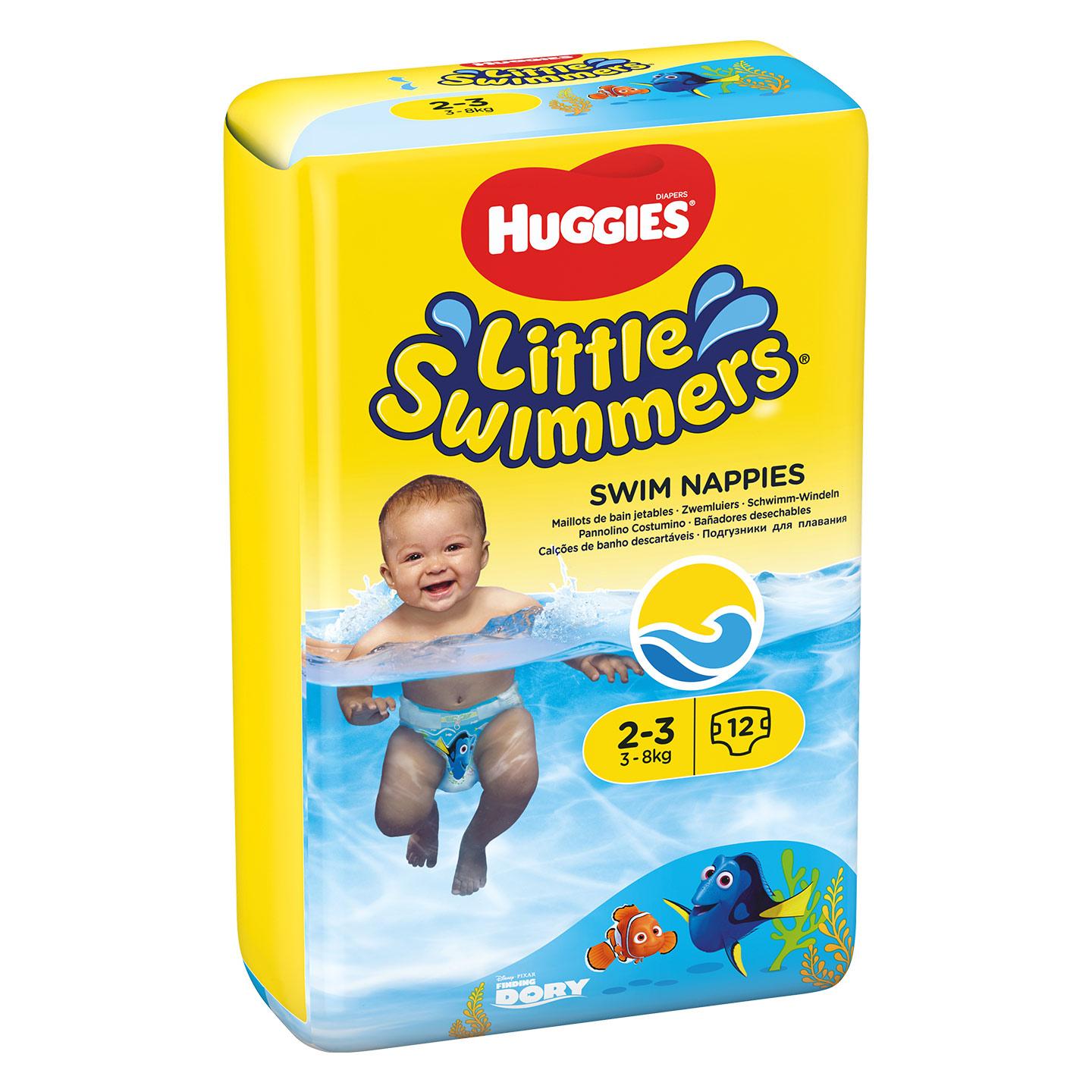Selected image for Huggies Pelene za kupanje Little Swimmers, Veličina 2-3, 3-8kg, 12 komada
