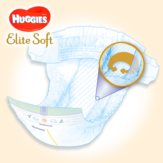 Selected image for HUGGIES Elite Soft Jumbo 3 Pelene, 5-9 kg, 40/1