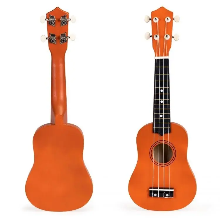 ECO TOYS Ukulele gitara za decu sa 4 žice, narandžasta