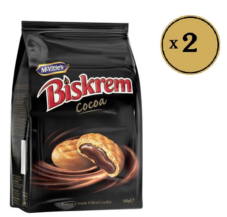 McVitie's Biskrem biskvit sa kakao filom 160g, 2 komada