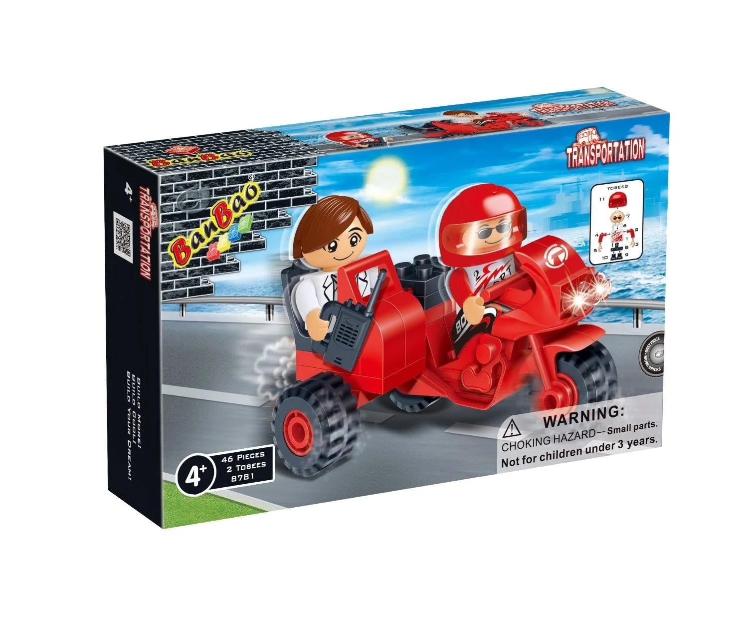 BanBao Kocke Motor sa prikolicom, 46 komada