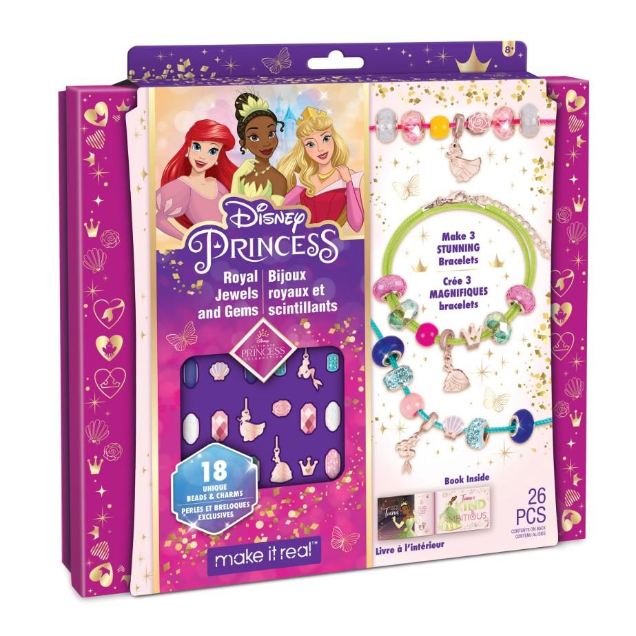 MAKE IT REAL Kreativni set za pravljenje narukvica za devojčice Disney Princess Royal Jewels and Gems