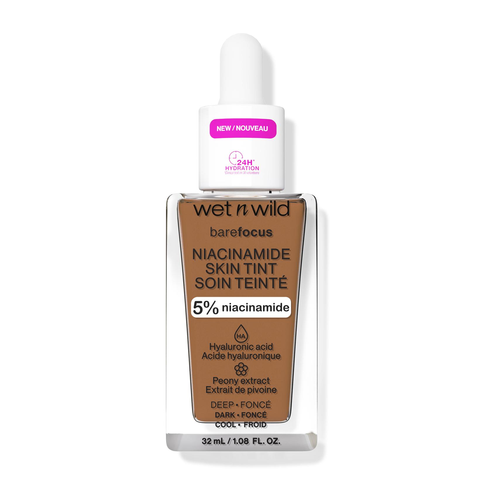 wet n wild Bare focus niacinamide skin tint Tonirani serum deep dark 32ml