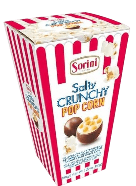 Sorini Čokoladne praline Chocolate, Salted Popcorn Cream 150g