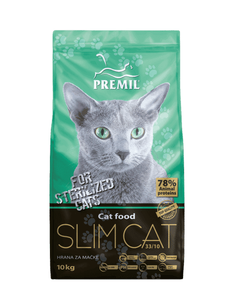 PREMIL Suva hrana za mačke Slim Cat 33/10 10kg