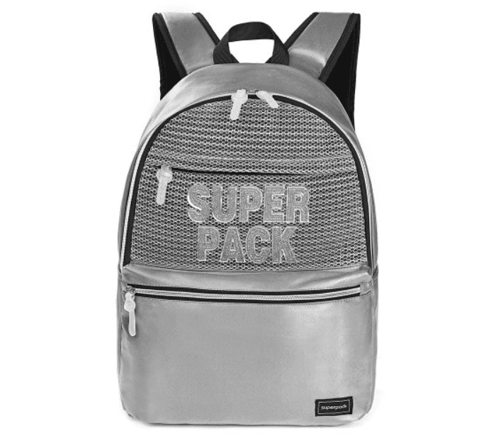 S-Cool Ženski ranac Teenage Superpack 45x30x15cm SC1661, Srebrni