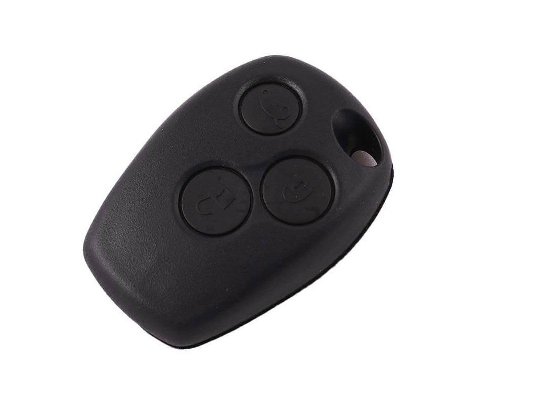 CAR 888 ACCESSORIES Kućište Oklop Ključa, 3 Dugmeta, Za Va2, Renault, Crno