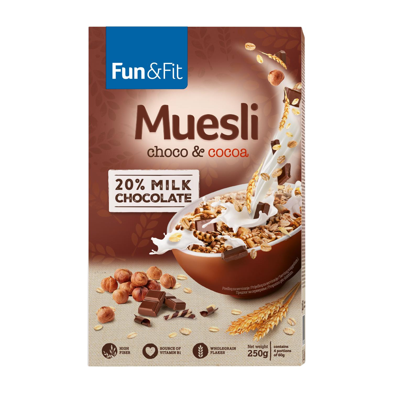 FUN&FIT Musli čoko kakao 250g
