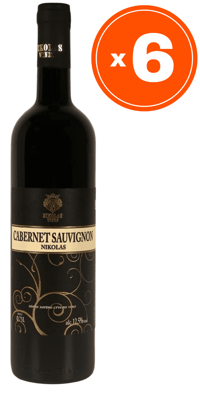 Nikolas Wines Cabernet Saugvinon Belo vino‚ 0.75l, 6 komada