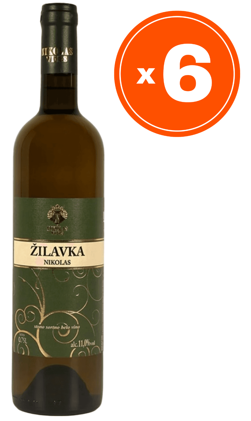Nikolas Wines Zilavka Belo vino, 0.75l, 6 komada