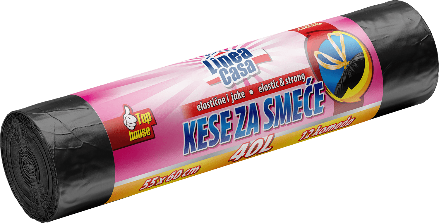 Linea Casa Kese za smeće HD 40l 55x60, Traka, 12 komada