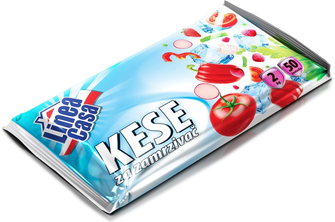 LINEA CASA Kese za zamrzivač, 2kg, 50 komada