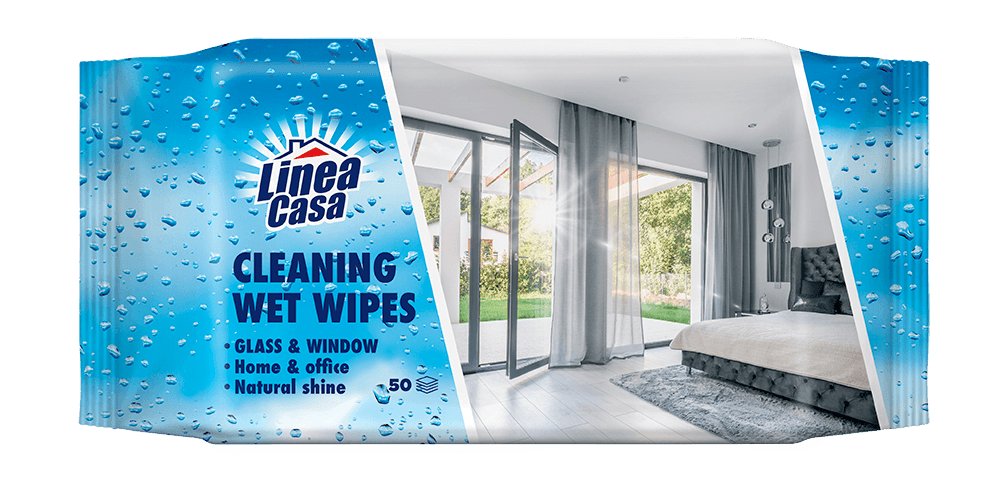 LINEA CASA Vlažne maramice za staklo, 50 komada