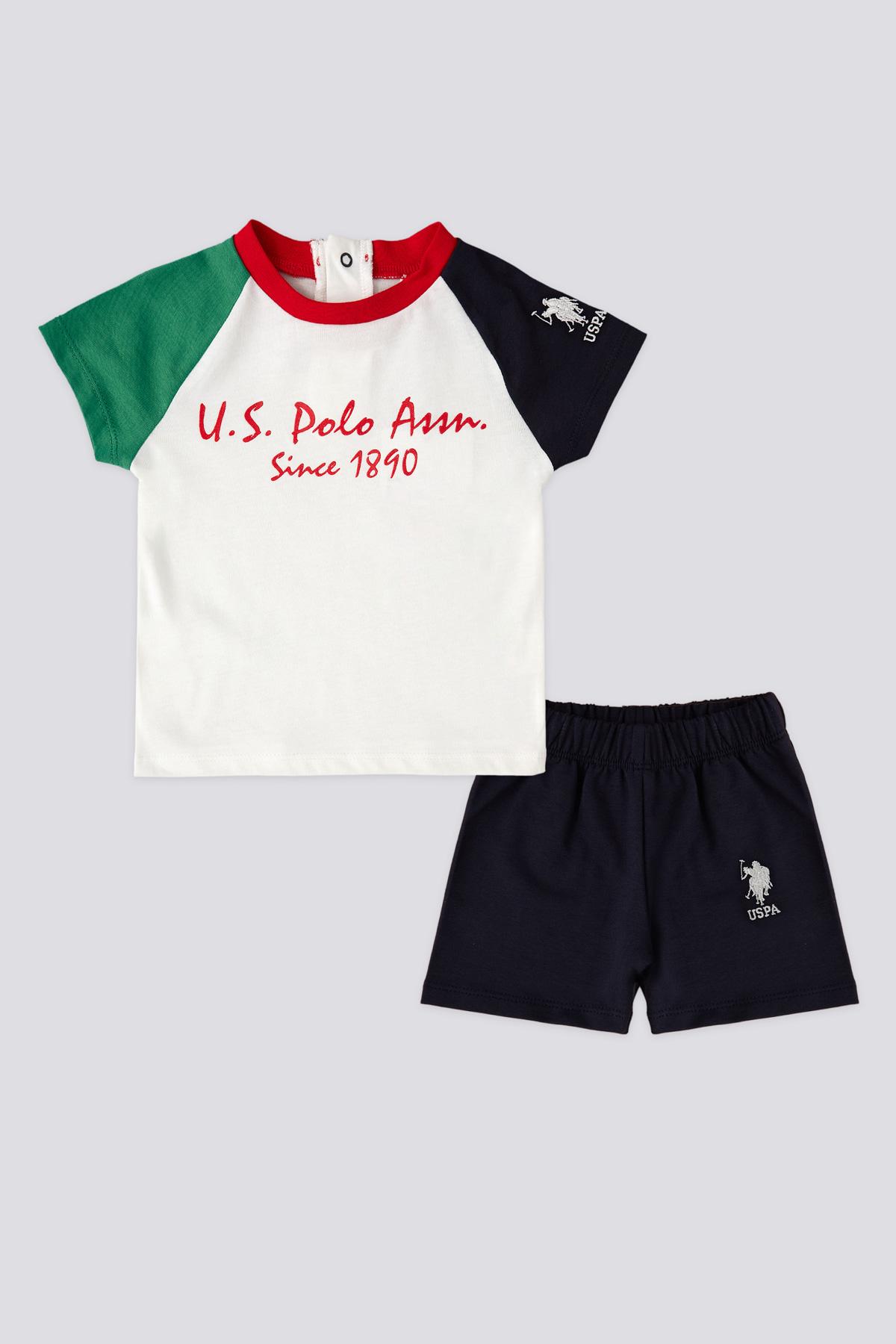 Selected image for U.S. Polo Assn. Komplet za bebe USB1823, Crno-beli