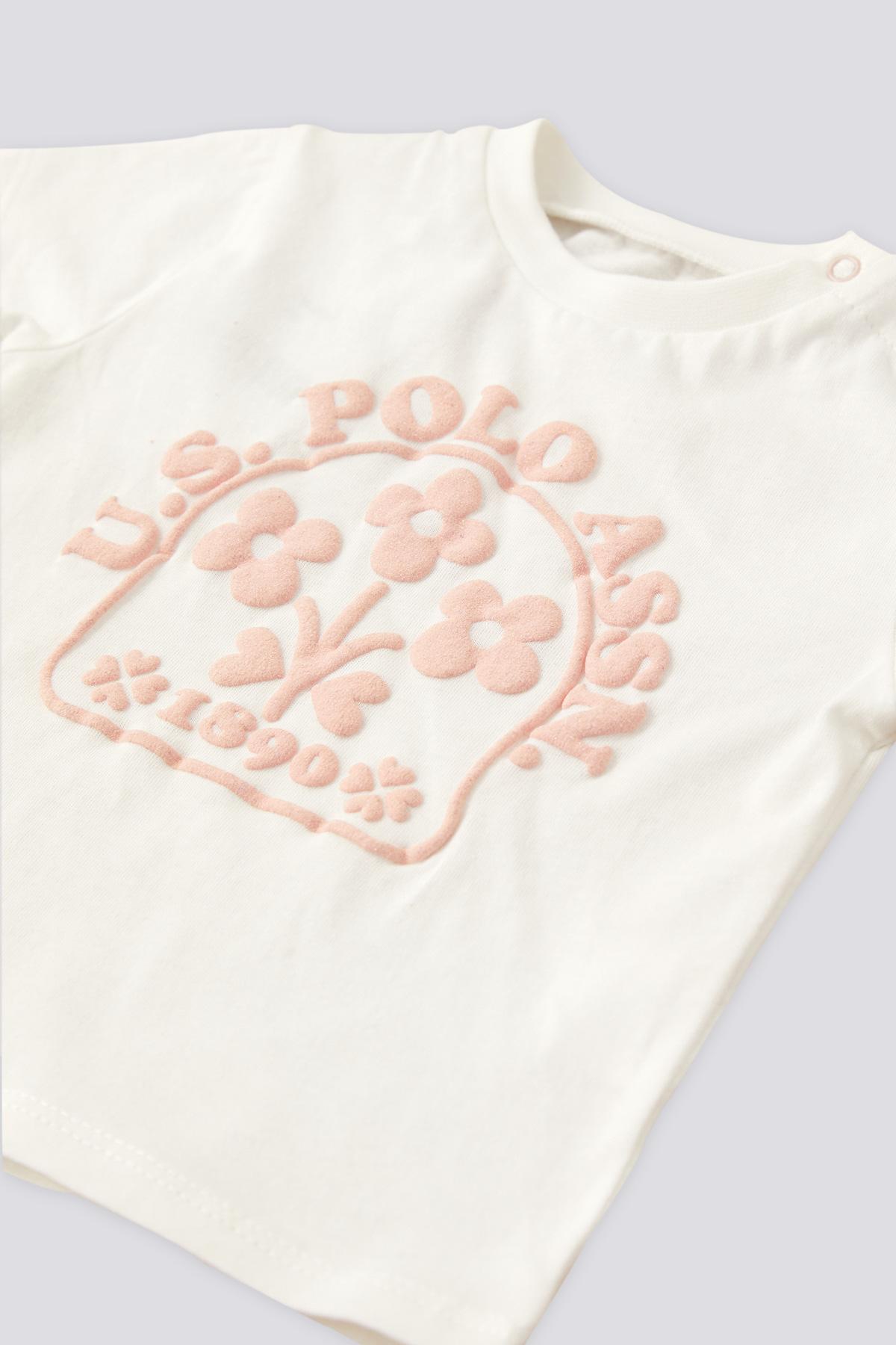 Selected image for U.S. Polo Assn. Komplet za bebe USB1977, Belo-roze