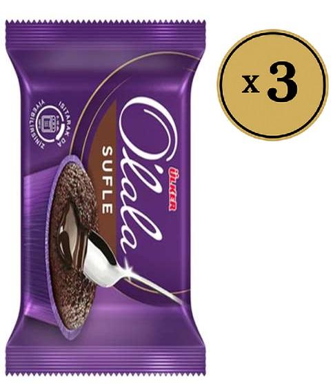 Olala Soufle Masni biskvit punjen čokoladom i malinom 70g, 3 komada