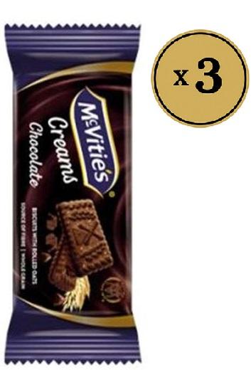 McVitie's Ovseni keks sa filom od crne čokolade 87g, 3 komada