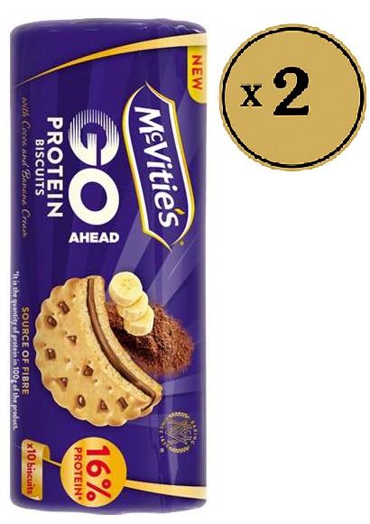 McVitie's Proteinski keks - kakao i banana krem 280g, 2 komada