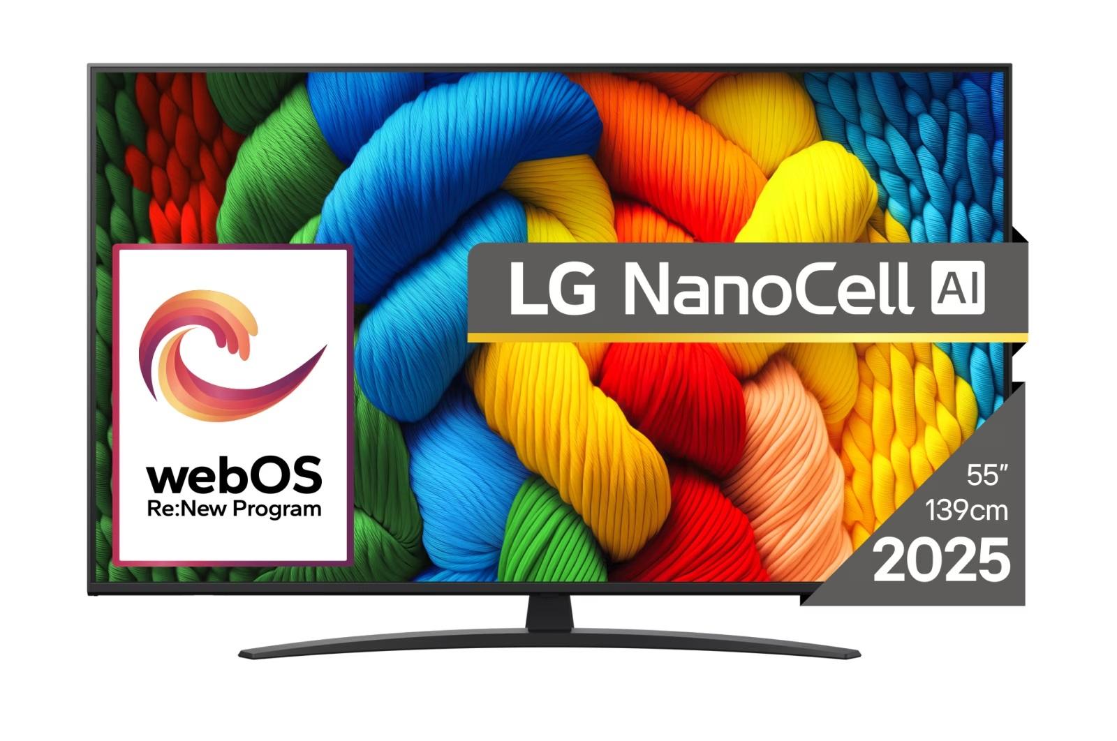 LG Televizor 55NANO81A3A 55", NanoCell, 4K Smart, Tamnosivi