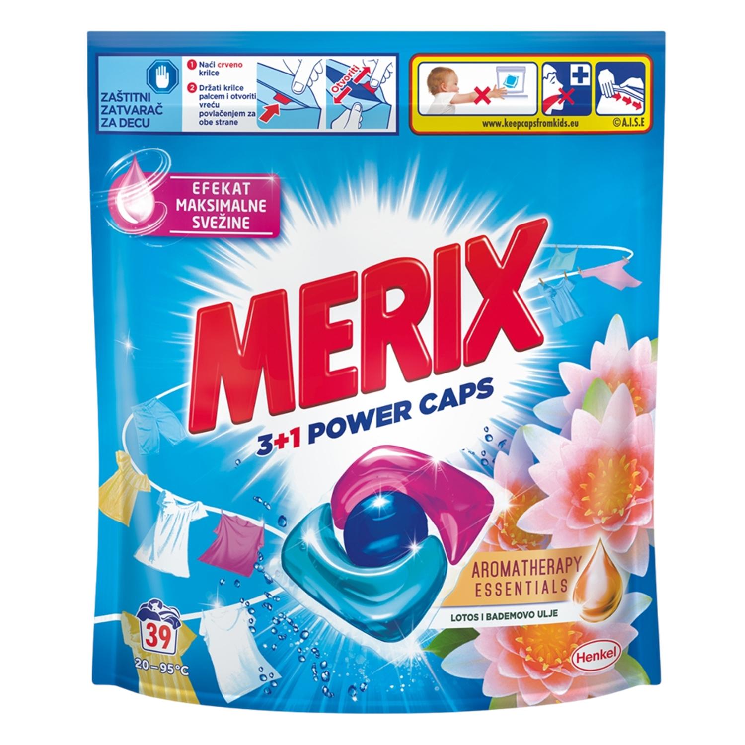 MERIX AT 39WL Color Power Caps Kapsule za pranje obojenog veša 3+1, Orhideja i ulje makadamije
