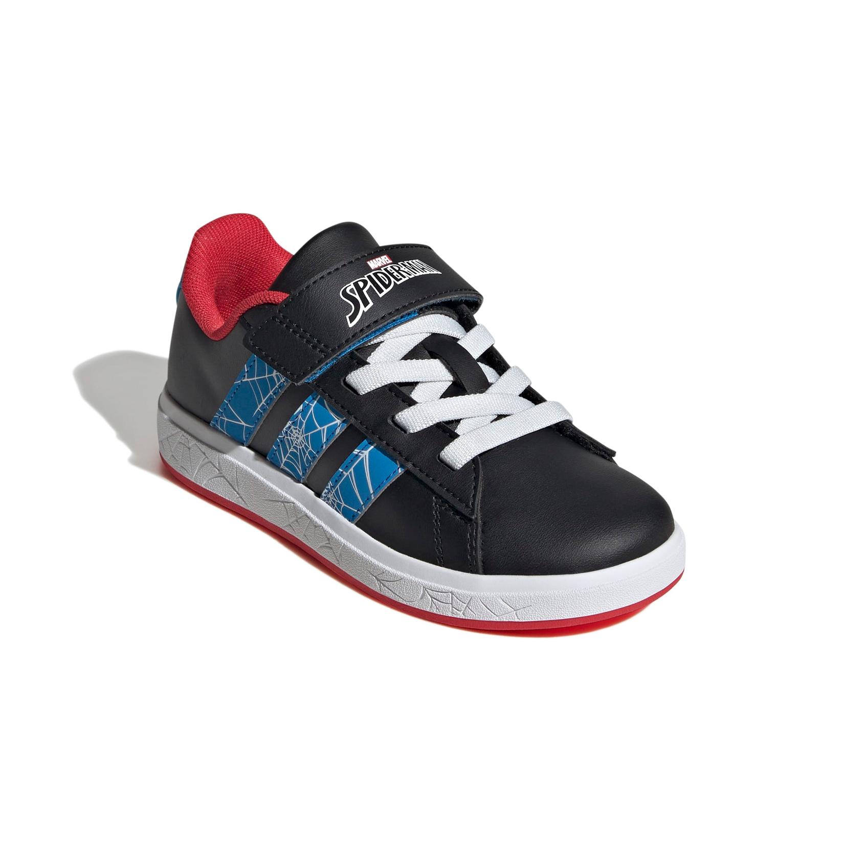 Adidas Patike za dečake Grand Court Spider-Man EL K, JQ8073, Crne