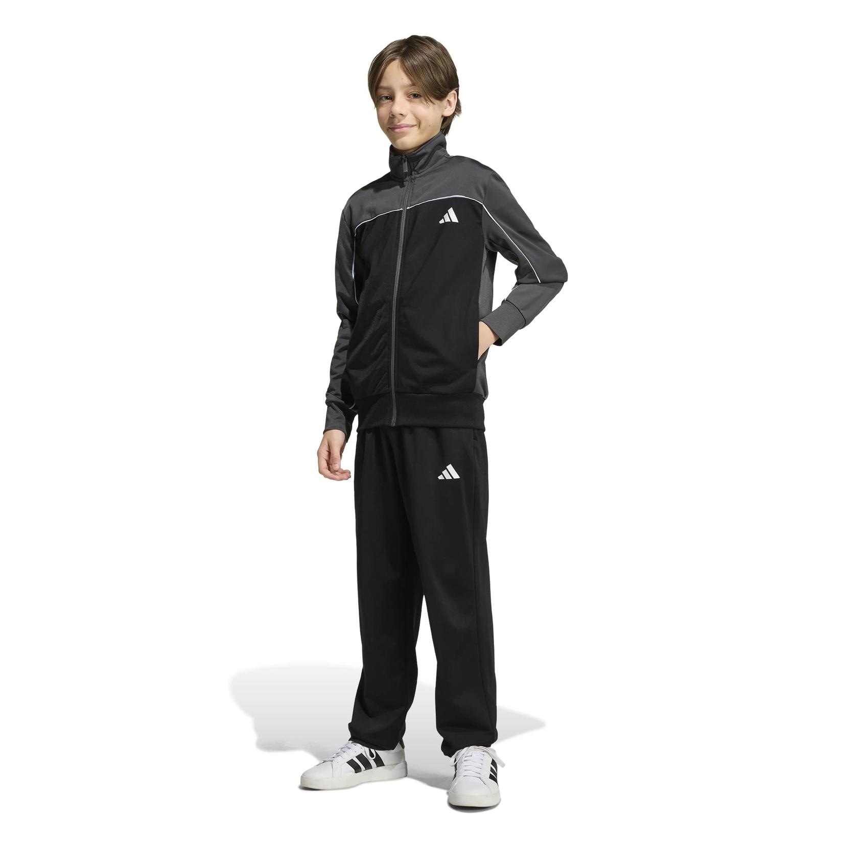 Adidas Dečija komplet trenerka J Cp Tr Ts KD5924, Crno-siva