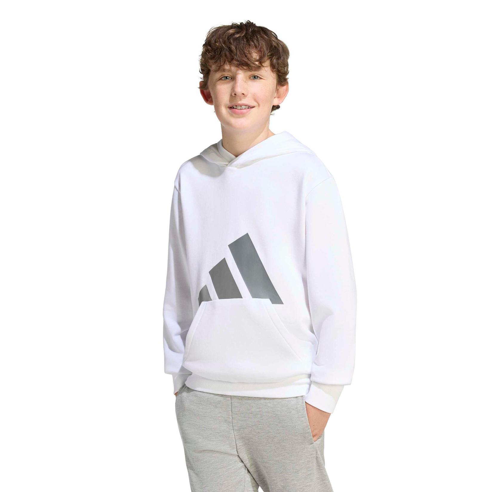 Adidas Duks za dečake sa kapuljačom J Bl Ft Hd 280 KD8457, Beli