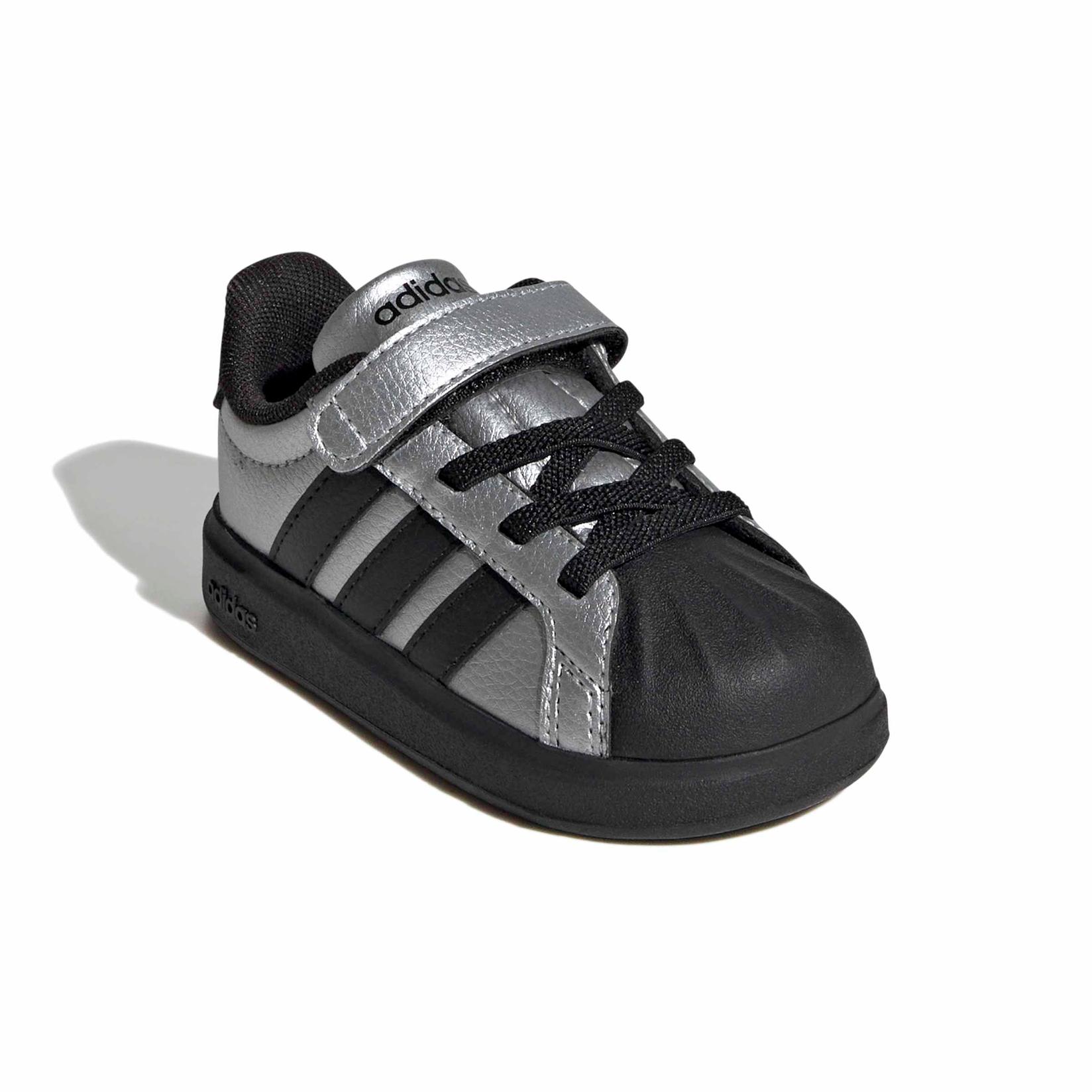 Adidas Patike za devojčice Streettalk El I, KJ9595, Crno-srebrne
