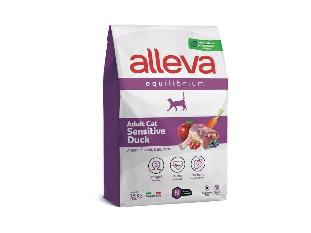 Alleva Equilibrium Suva hrana za odrasle mačke, Sa pačetinom, 1.5kg