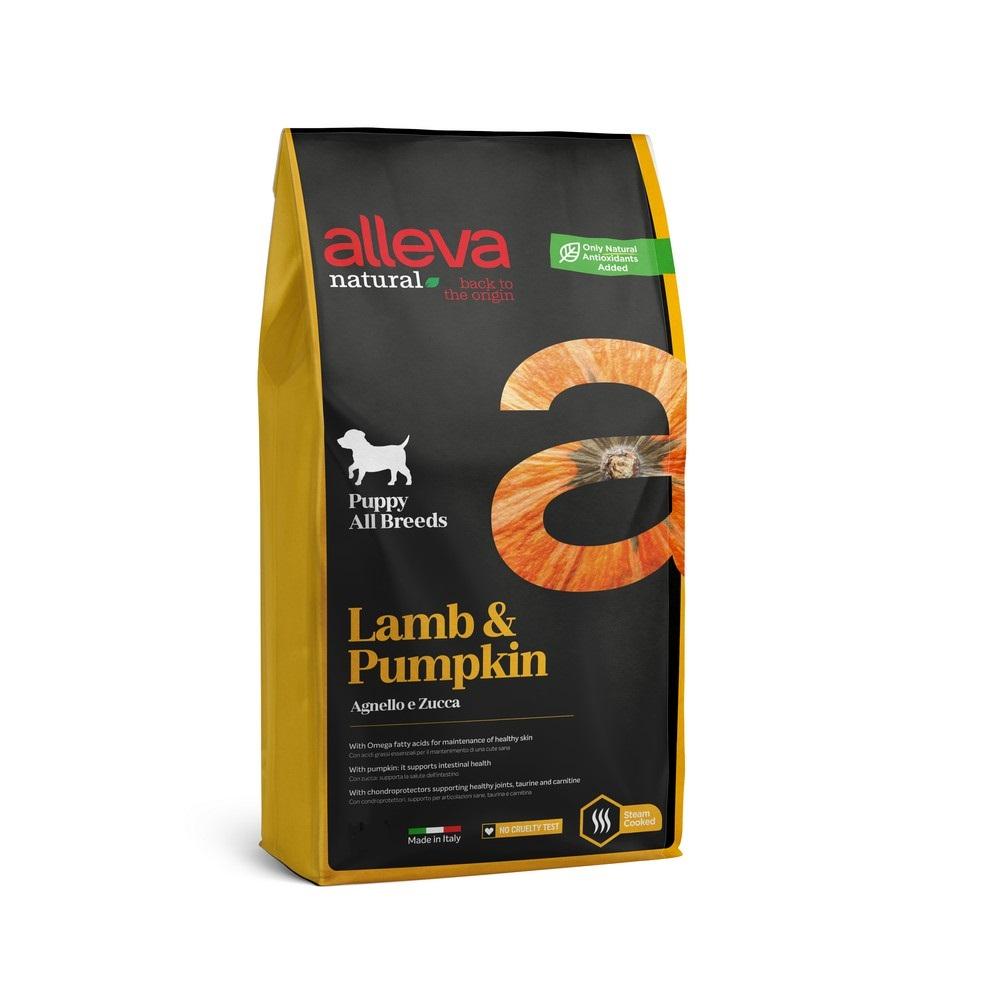 Alleva Natural Suva hrana za štenad malih i srednjih rasa, Sa jagnjetinom i bundevom, 2kg