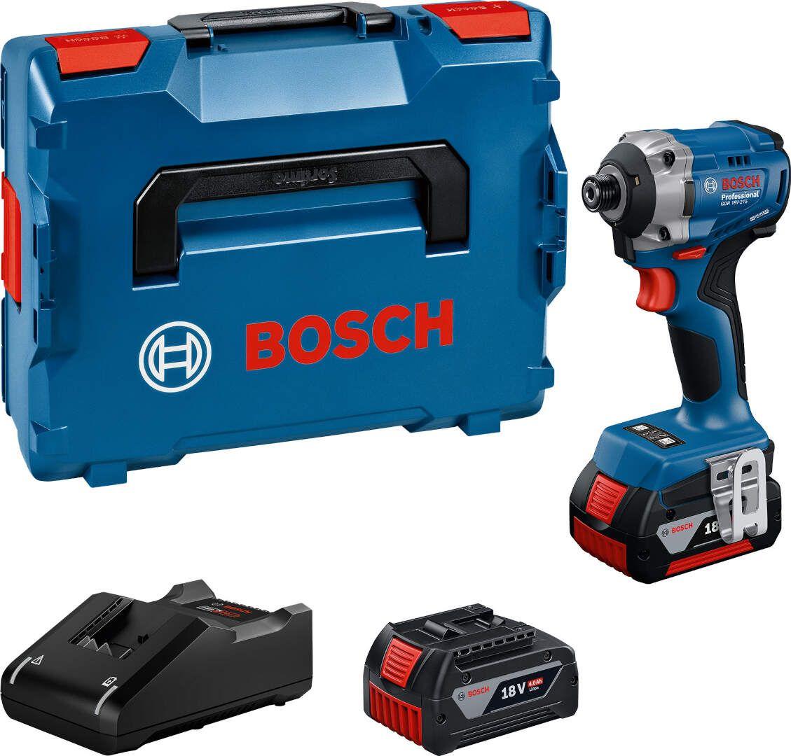 Bosch Akumulatorski udarni odvrtač GDR 18V-215, 2x4,0Ah + punjač + L-BOXX 136 06019N2002