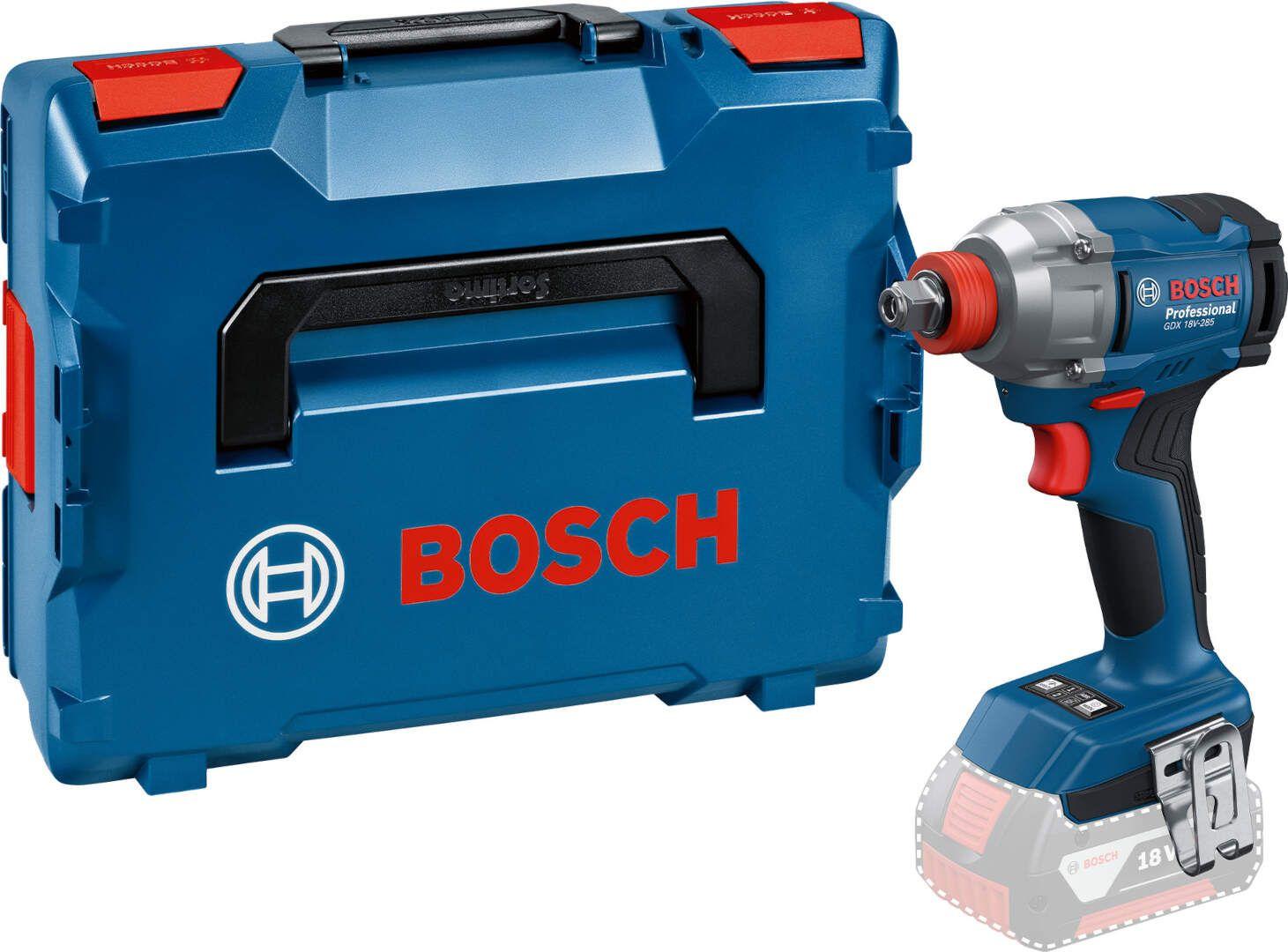 Bosch Akumulatorski udarni odvrtač GDX 18V-285 Solo, bez baterije i punjača u L-BOXX koferu 06019N2100