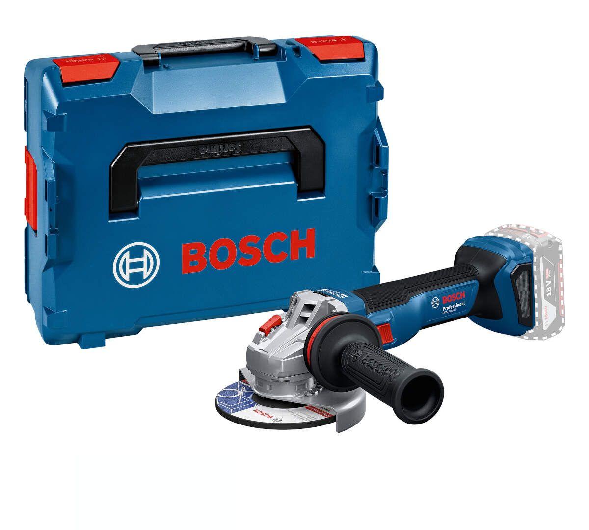 Bosch Akumulatorska ugaona brusilica GWS 18V-11 S Solo, 125 mm, bez baterije i punjača u L-BOXX 136 koferu 06019N4001