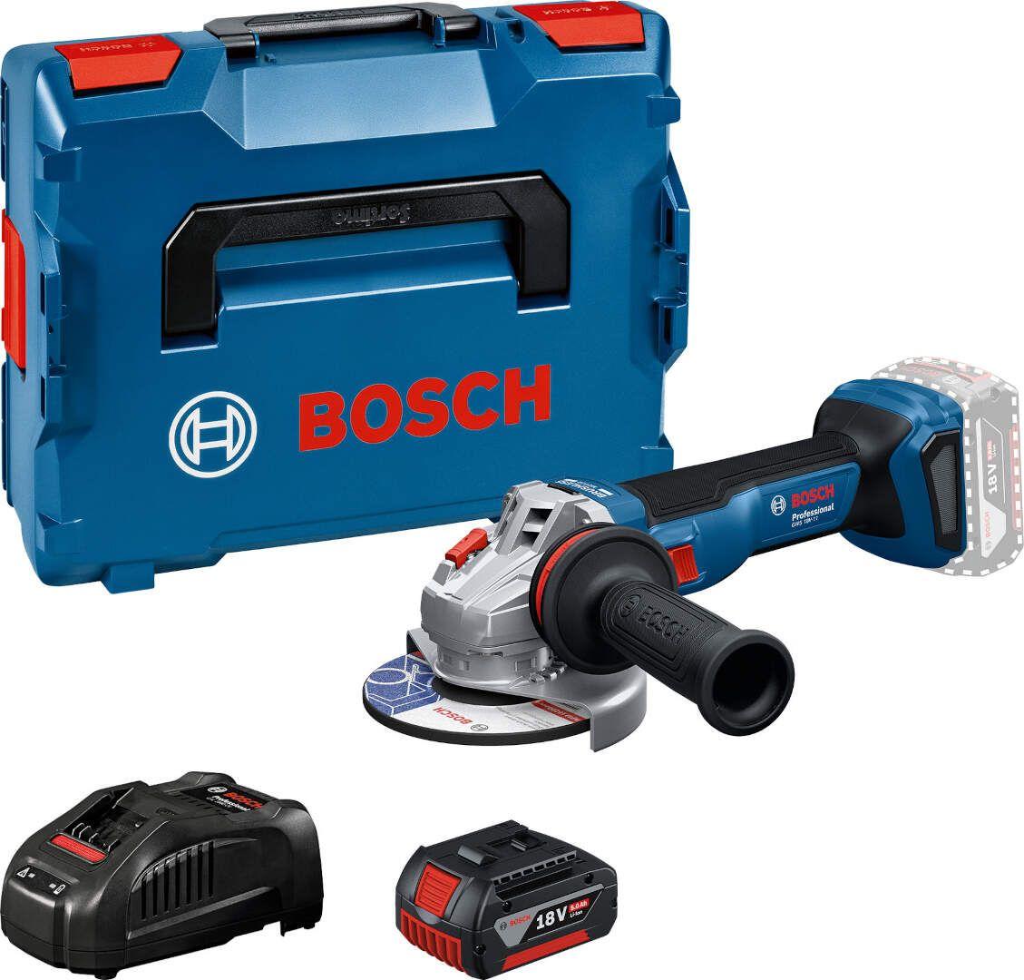 Bosch Akumulatorska ugaona brusilica GWS 18V-11 S, 1x5,0Ah + punjač + L-BOXX 136 06019N4003