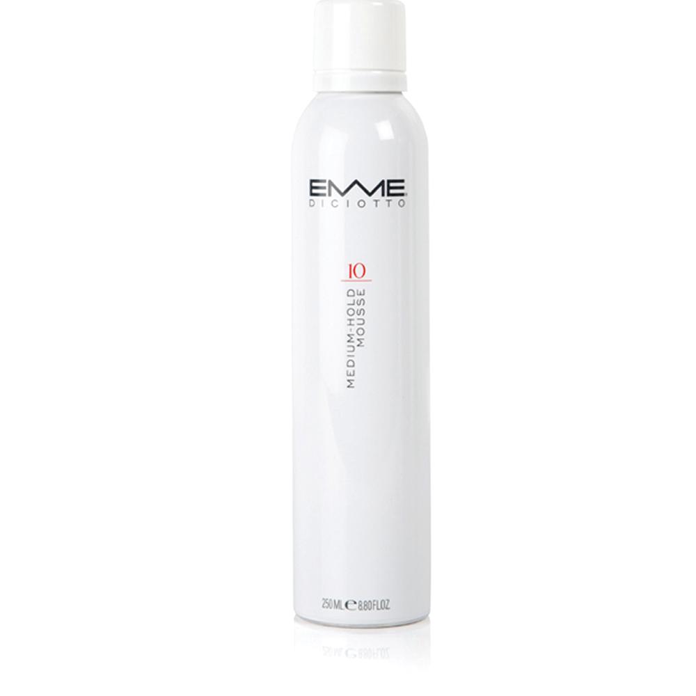 EMMEDICIOTTO Pena za kosu 10 Medium hold mousse, 250 ml
