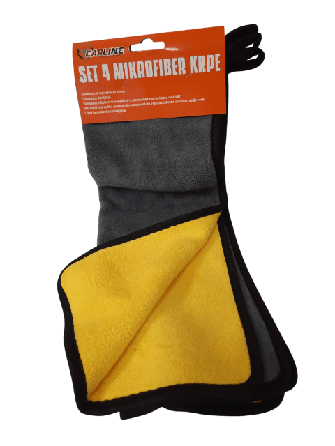 Car Line Set Mikrofiber krpa, Gusta vlakna, 4 komada