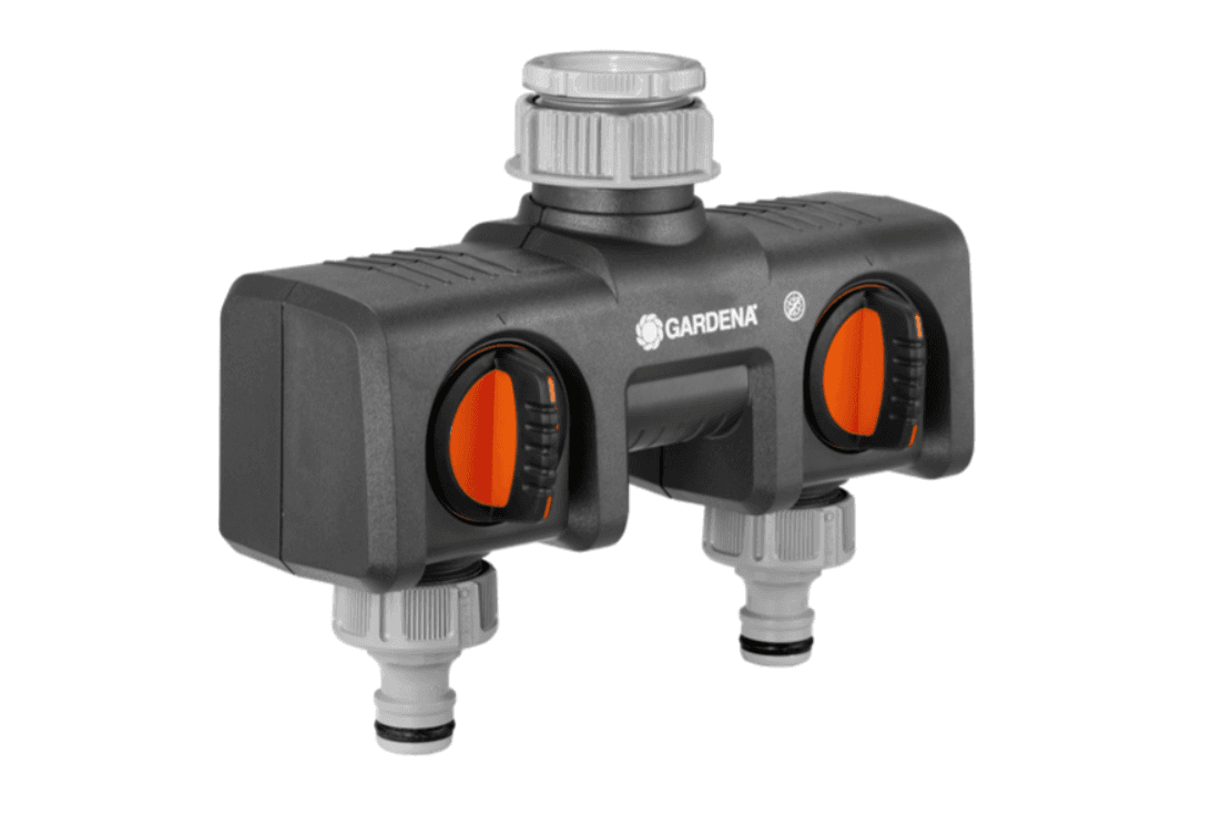 GARDENA Razvodni dvokanalni ventil 1"-3/4 na 2x1/2"pr