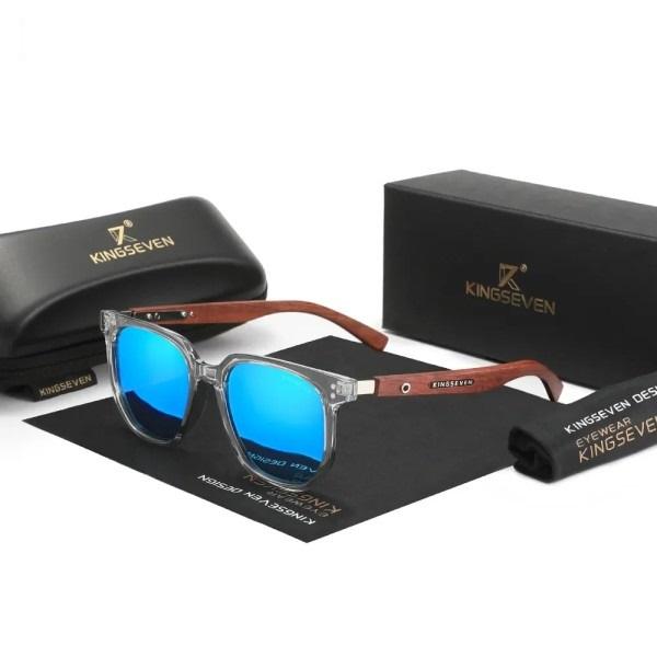 Kingseven Muške naočare za sunce B5528, Plavo-braon